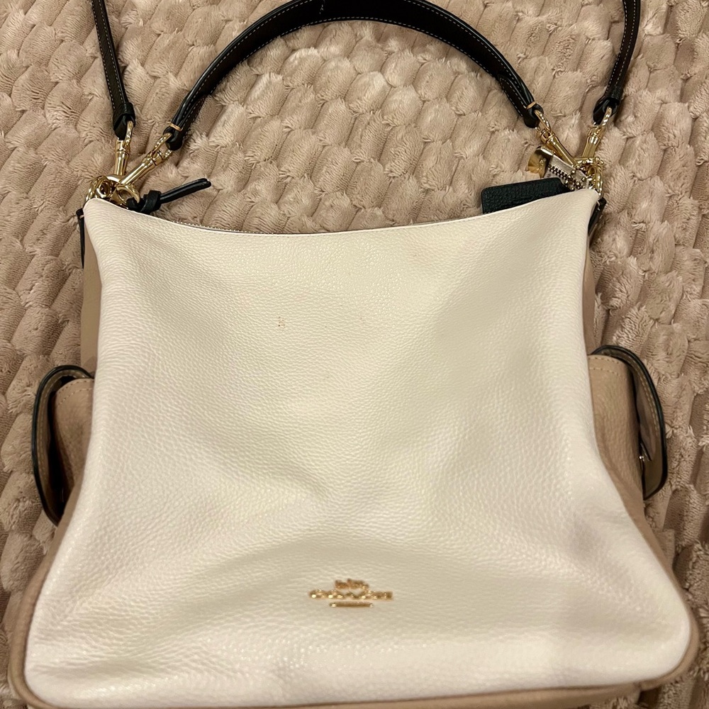 Coach White and Tan Women's Bag